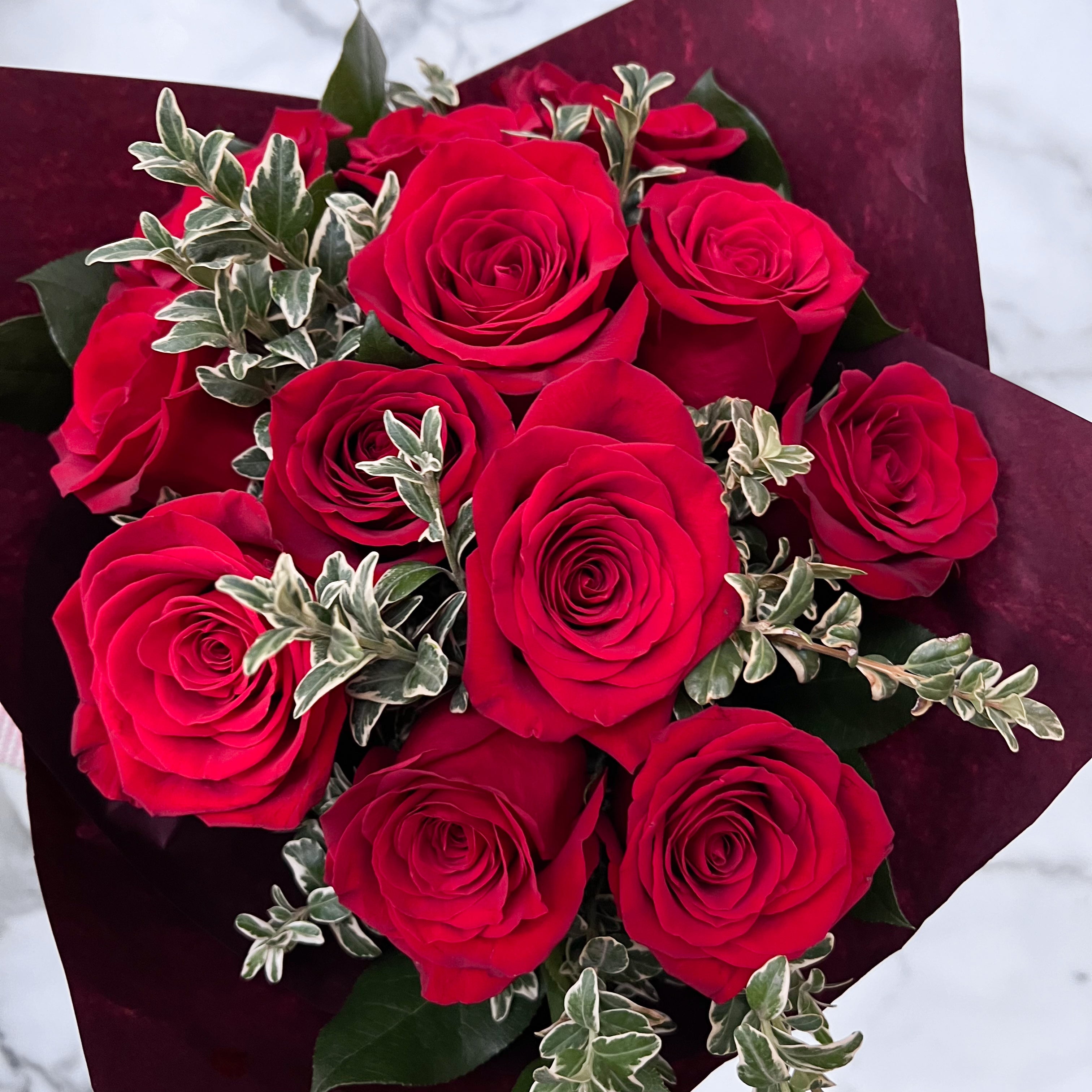 Academy Signature Wrapped Roses – Academy Florist
