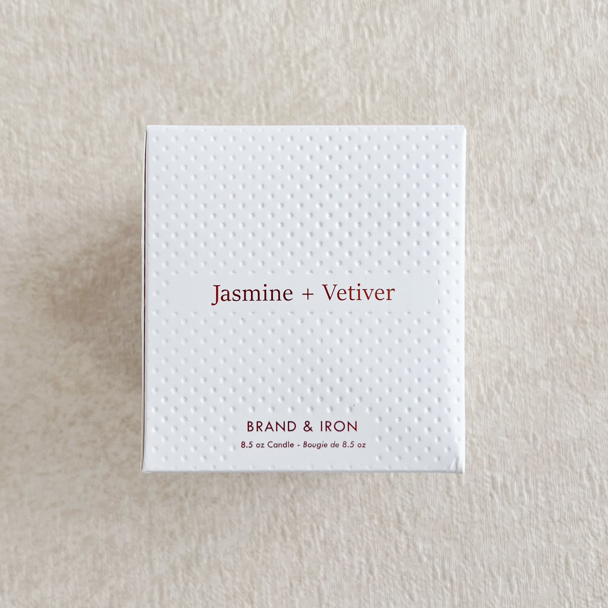 Brand &amp; Iron Soy Candle: Jasmine + Vetiver