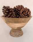 Mango Wood Footed Bowl