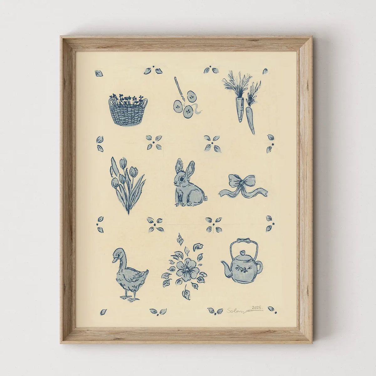 Blue Cottage Print - 5 x 7