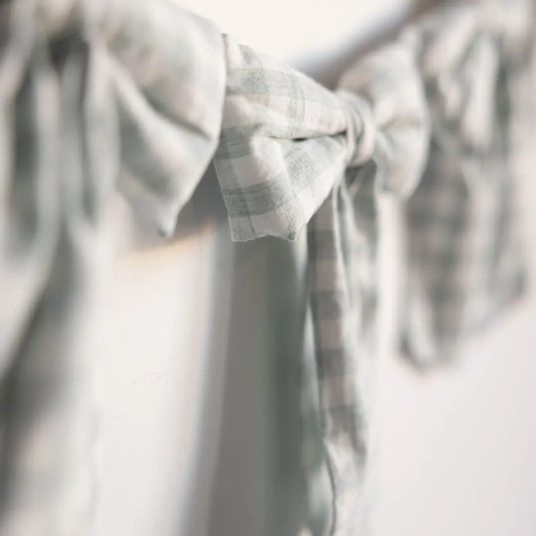 Gingham Fabric Bow Garland