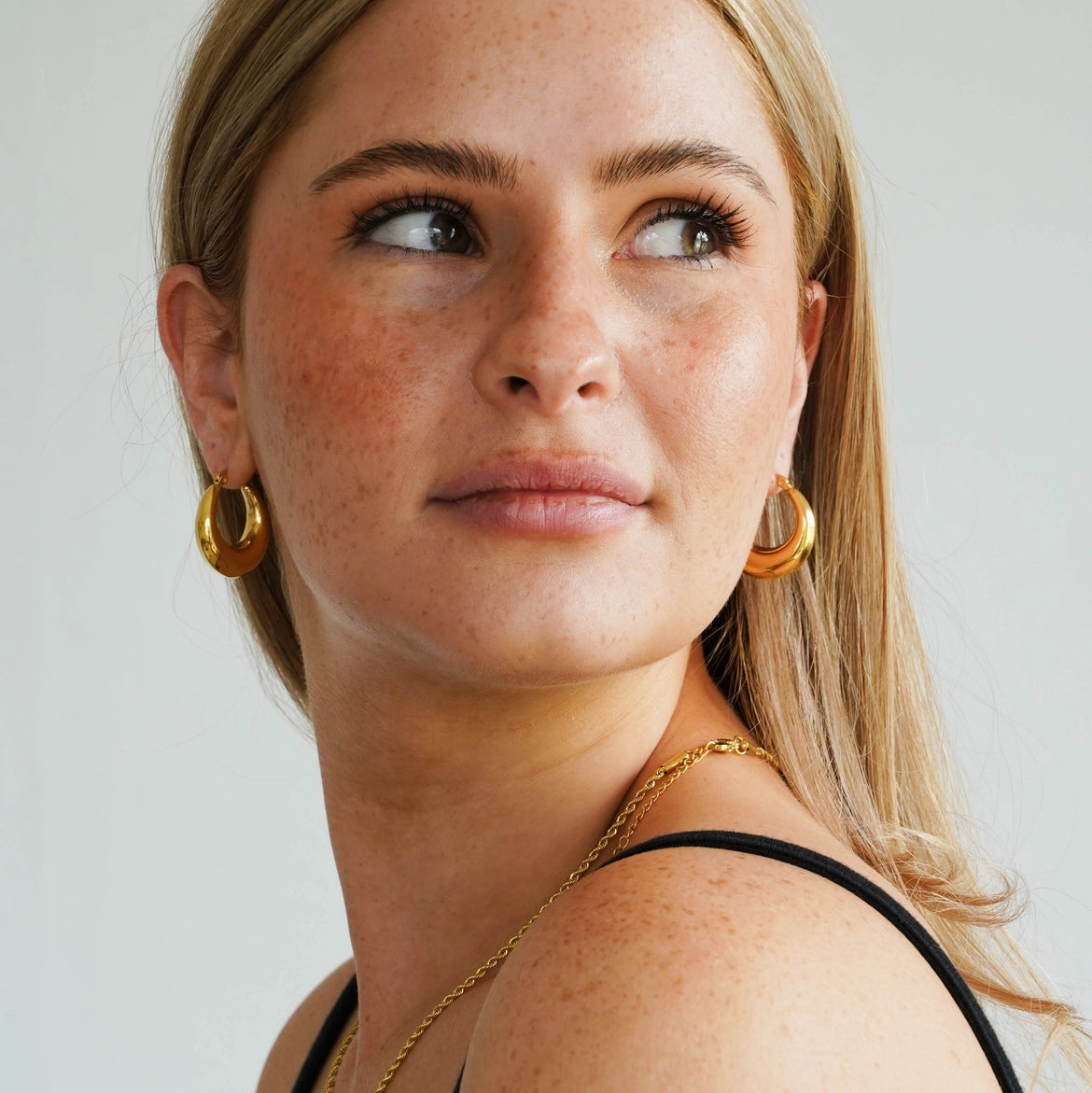 Emilia Voluptuous Gold Hoops